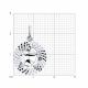 Серебряная подвеска Знак зодиака Стрелец Diamant