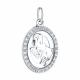 Серебряная подвеска Знак зодиака Овен Diamant с фианитом
