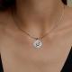 Серебряная подвеска Знак зодиака Близнецы Diamant