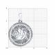 Серебряная подвеска Знак зодиака Телец Diamant
