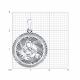 Серебряная подвеска Знак зодиака Скорпион Diamant