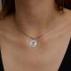 Серебряная подвеска Знак зодиака Весы Diamant
