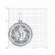 Серебряная подвеска Знак зодиака Дева Diamant