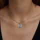 Серебряная подвеска Знак зодиака Водолей Diamant