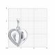 Серебряная подвеска Diamant с фианитом