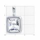 Серебряная подвеска Diamant с фианитом