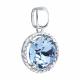 Серебряная подвеска Diamant с ювелирным кристаллом