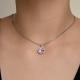 Серебряная подвеска Diamant с фианитом и ювелирным кристаллом