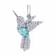Серебряная подвеска Diamant с фианитом и Swarovski