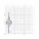 Серебряная подвеска Diamant с фианитом