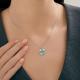 Серебряная подвеска Diamant с фианитом и эмалью