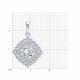 Серебряная подвеска Diamant с фианитом