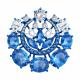 Серебряная брошь Diamant с фианитом
