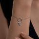 Серебряный браслет Diamant с фианитом