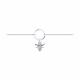 Серебряный браслет Diamant с фианитом