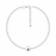 Серебряный браслет Diamant с жемчугом