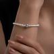 Серебряный браслет Diamant с жемчугом