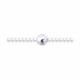 Серебряный браслет Diamant с жемчугом
