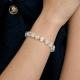 Серебряный браслет Diamant со стеклом