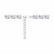 Серебряный браслет Diamant с фианитом