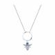 Серебряное колье Diamant с фианитом