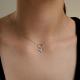 Серебряное колье Diamant с фианитом