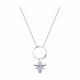 Серебряное колье Diamant с фианитом