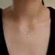 Серебряное колье Diamant с фианитом