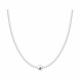 Серебряное колье Diamant с жемчугом