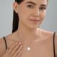 Серебряное колье Diamant с эмалью