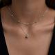 Серебряное колье Diamant