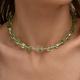 Серебряное колье Diamant со стеклом