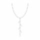 Серебряное колье Diamant со стеклом
