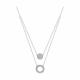 Серебряное колье Diamant с фианитом