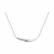 Серебряное колье Diamant с фианитом