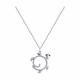 Серебряное колье Diamant с фианитом