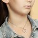 Серебряное колье Diamant с фианитом