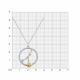 Колье из лимонного серебра Знак зодиака Рак Diamant с фианитом
