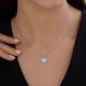 Серебряное колье Diamant с эмалью