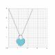 Серебряное колье Diamant с эмалью