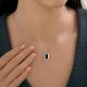 Серебряное колье Diamant с кристальной тканью