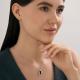 Серебряное колье Diamant с кристальной тканью