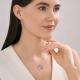 Серебряное колье Diamant с эмалью