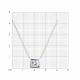 Серебряное колье Diamant с фианитом