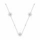 Серебряное колье Diamant с фианитом