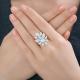 Серебряное кольцо Diamant с топазом и фианитом