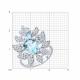 Серебряное кольцо Diamant с топазом и фианитом