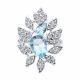 Серебряное кольцо Diamant с топазом и фианитом