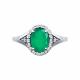 Серебряное кольцо Diamant с фианитом и агатом