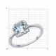 Серебряное кольцо Diamant